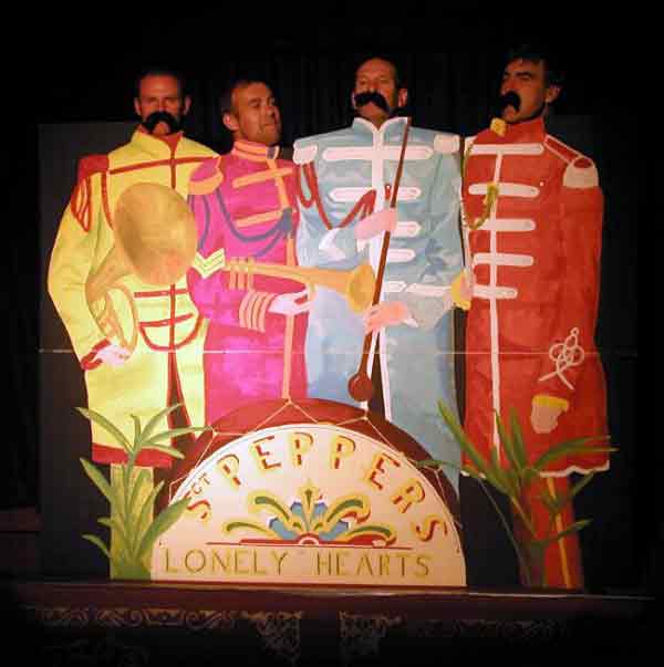 Jeremy, Jim, Joe and David doing Sgt Pepper!